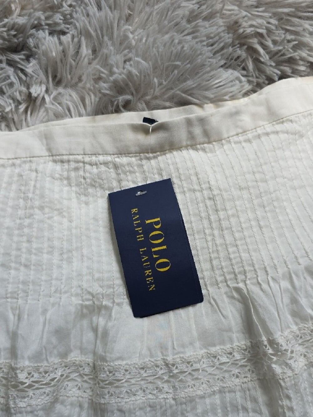 Ralph Lauren White Eyelet Mini Skirt - Picture 5 of 6